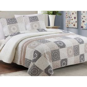   Steppelt 3 részes ágytakaró szett 220x240 cm - patchwork mintával
