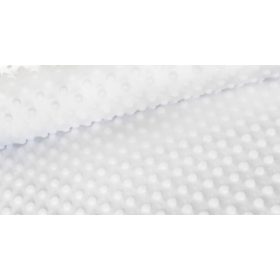 Fehér minky textil - méteráru 160 cm széles