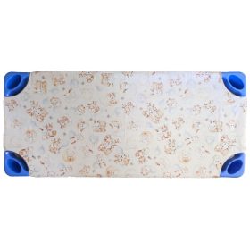   Bézs alapon Cuki Állatkölykök mintás / Kétrétegű gumifüles ovis lepedő - 58x130 cm
