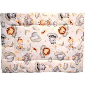   Bézs színű alapon - Állatok felhőn mintás Lapos Ovis Kispárna