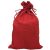 Piros pamutvászon zsák - ajándékcsomagoló tasak - 23x35 cm