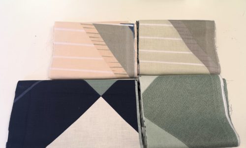 Geometriai mintás maradék pamutvászon csomag - 2 kg (44)