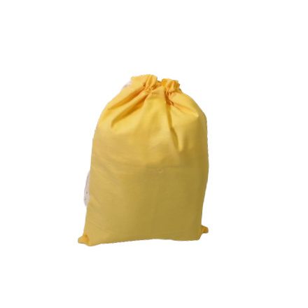 30x30 cm fehér textil zsák - sárga 