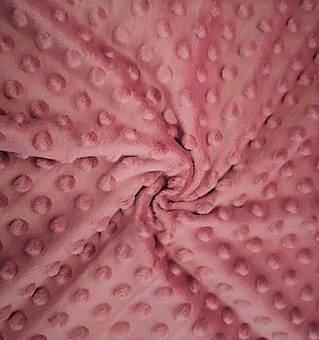 Minky textil - 350 gr/m2 - 160 cm széles / Mályvarózsa 