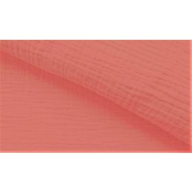 Dupla géz / Muszlin textil - 155 cm - lazac 