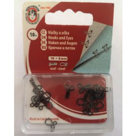 Párizsi kapocs 6 - os (10+8) fekete 