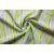 Zöld - fehér csíkos krepp anyag - 150 x 280 cm