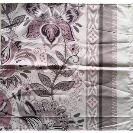 Textil szalvéta - 40x40 cm / mályva virág mintás