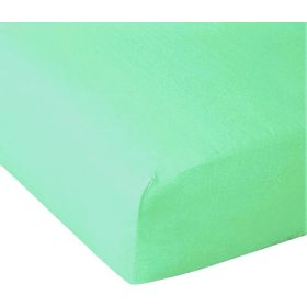   Gumis lepedő világosmenta pamutvászon alapanyagból 90x200 cm 