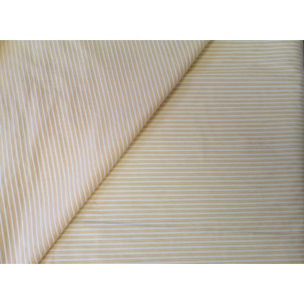 Sárga csíkos elasztikus textil - 160 cm 