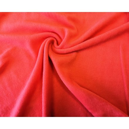 Lazac színű bolyhos acryl textil - 160 cm