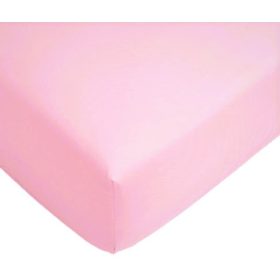   Gumis lepedő pamutvászon alapanyagból 90x200 cm - rózsaszín