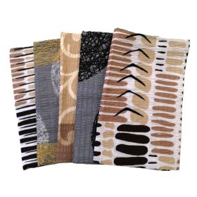   Krepp kispárna huzat csomag - 5 db - os / II.osztályú  szürke - bézs szett vegyes minták