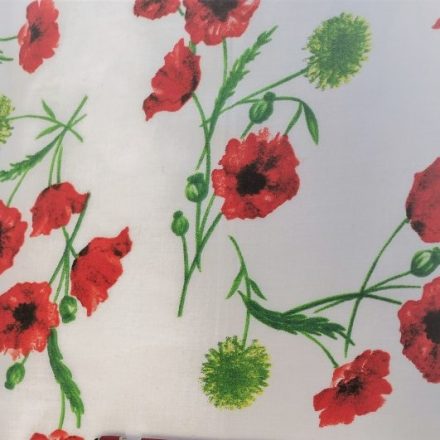 Textil szalvéta - 30x30cm / pipacs virágos