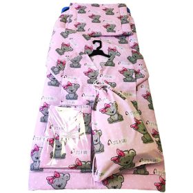   Óvodai Ágynemű Garnitúra Csomag  / 5 részes   -   Rózsaszín alapon Koala mintával