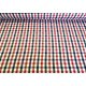 Kockás rugalmas pamut jersey textil - 160x55 cm