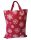 Karácsonyi mintás textil táska - 35x45 cm / piros alapon hópehely mintás