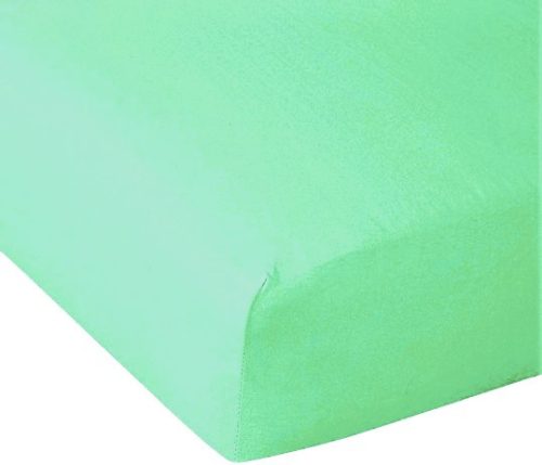 Gumis lepedő pamutvászon alapanyagból 160x200 cm - világos menta