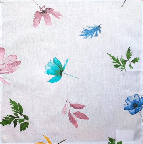 Textil szalvéta - 40x40 cm / Színes virágos
