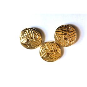 Fém gomb arany színben - 22 mm