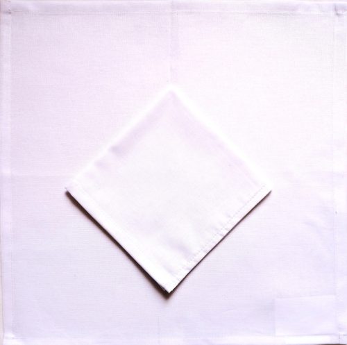 Textil szalvéta fehér - 30x30 cm