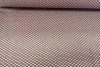 Rugalmas Jaquard textil rózsaszín - szürke rombusz mintával - 160 cm