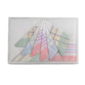 Női ruhazsebkendő 6db-os ajándék dobozban