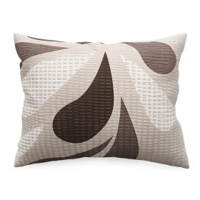   Krepp anyagú bézs-barna színű cseppmintás  kispárna huzat - 40x50 cm