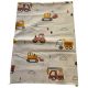 Maradék textil bézs-barna munkagépes 140 cm x 80 cm