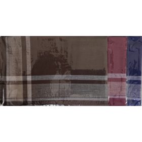   Férfi ruhazsebkendő szett-6-db-os-40x40cm/szélén csíkozással