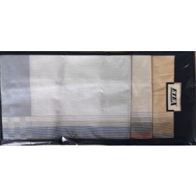   Férfi klasszikus színű pamut ruhazsebkendő szett-40x40cm/6db-os