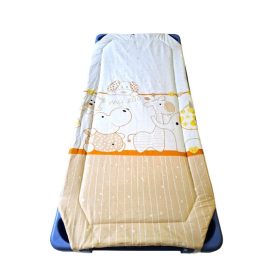 Óvodás töltött gumifüles lepedő az én állatkertem mintával - 55x130 cm