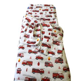 Óvodai Ágynemű Garnitúra Csomag  / 4 részes   - Szürke alapon piros pöttyös - masnis egérfej mintával