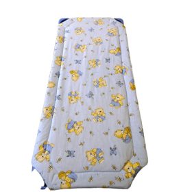   Világoskék alapon mézes mackó mintás töltött ovis gumifüles derékalj