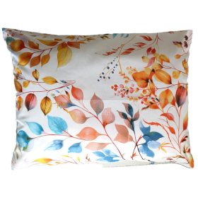 Pamut kispárna huzat élénk lampionvirág mintával