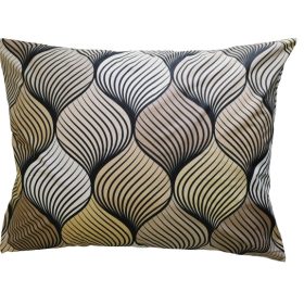   Pamut nagypárna huzat 70x90cm modern barna hullám mintával