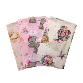 Kispárnahuzat szett/pamut/ kislányos válogatás