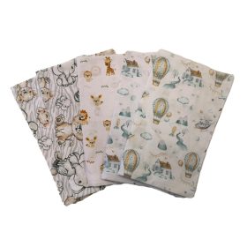 Kispárna huzat csomag/pamut/ állatos és hőlégballon összeállítás