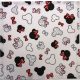 Textil szalvéta - 30x30cm / fehér egérfejes piros masnival