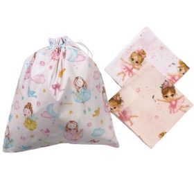   Tisztasági csomag /3db-os/ édes balerinák, varázspálcás tündér mintával 