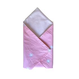   Környezetbarát újraszalvéta 28x28 cm / rózsaszín csillagos mintával