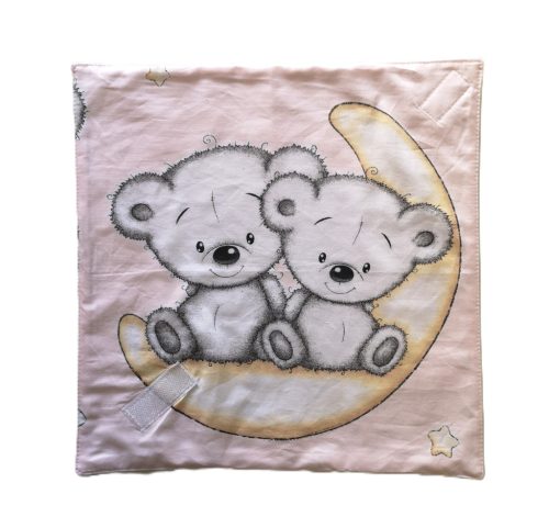 Környezetbarát Újraszalvéta /édes macik holdon mintás  - 28x28cm 