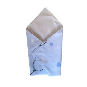   Környezetbarát Újraszalvéta - kék lufi pillangó mintával  - 28x28cm 