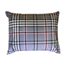 Kispárna huzat - 40x50cm szürke kockás mintával