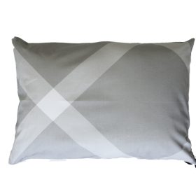 Félpárna huzat 50x70cm szürke geomatriai mintával