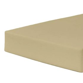   Gumis lepedő pamutvászon alapanyagból 180x200 cm bézs színben