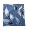  Újraszalvéta kék alapon levél mintával  - 28x28cm 