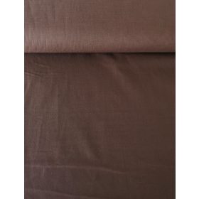 Egyszínű pamutvászon textil - 160 cm csokibarna színben