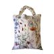 Bevásárló szatyor - textil táska-pamut-35x45 cm réti virágok mintával