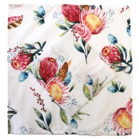 Textil szalvéta 40x40cm egzotikus virág mintával
